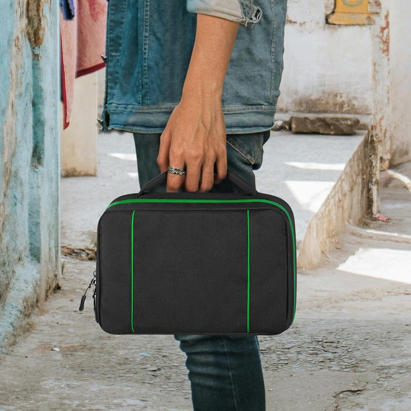PGmoon Controller Travel Carrying Case Compatible with PS5 / PS4 / Xbox / Switch Pro and More Controllers, Protective Storage Bag for 2 Controllers & Other Accessories, Green (Patent Design) - Image 5